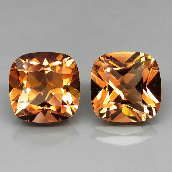 Regal 7.46ct Imperial Topaz Pair