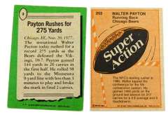2 Walter Payton Football Cards