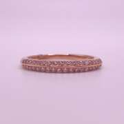 18kt Rose Gold & Diamond Band Ring