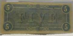 Confederate: 1864  $5 Richmond, circ, signed & numbered