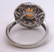 Sterling Silver Signed Gemstone Ring
