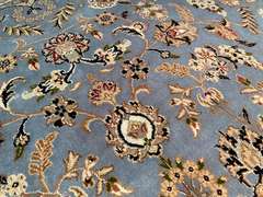 FINE SILK & WOOL KASHAN RUG 8x10.4