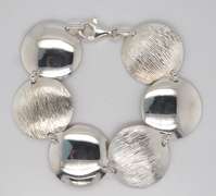 Sterling Silver Thailand Disc Link Bracelet