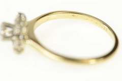 14K Yellow Gold ⅓ Ct Diamond Round Halo Engagement Ring