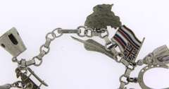 Vintage Sterling Silver Charm Bracelet
