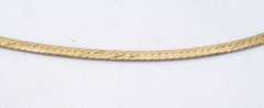 Fancy Yellow Gold Herringbone Necklace