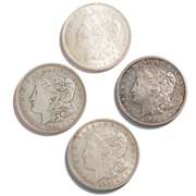 4 1921 Morgan Dollars