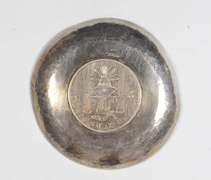 1872 Mexico 1 Peso Caral Ashtray - 57.2 Grams Silver