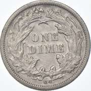 1877-CC Seated Liberty Dime