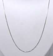 Italian Sterling Silver Box Chain Necklace