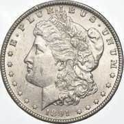 1891-CC Morgan Silver Dollar