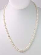 Delicate Pearl Necklace with 14K Yellow Gold Clasp