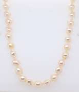 Baroque Pearl Necklace w Gold Clasp