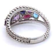 Sterling Silver Multi Gemstone Ring
