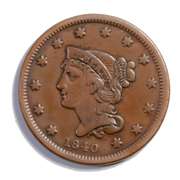 1840 Small Date Large Cent