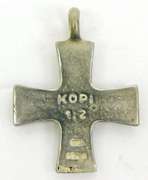 Vintage Kopi Denmark Sterling Cross Pendant