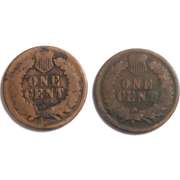 1873 and 1876 Indian Head Cents