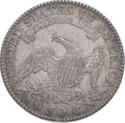 1819 Capped Bust Half Dollar - O-101 Small 9 Rev. Scratch