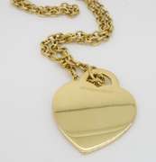 Rare 18k Extra Large Tiffany & Co Heart Tag