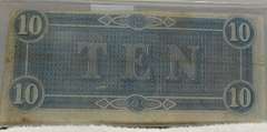 Confederate: 1864  $10 Richmond, circ, signed & numbered