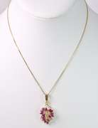 Galmorous Ruby and Diamond 3Pc. Jewelry Set in 14K Yellow Gold
