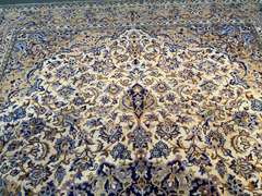 VINTAGE PERSIAN KASHAN RUG 9X13