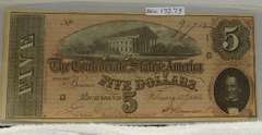 Confederate: 1864 $5 Richmond, circ, signed & numbered