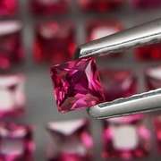 Radiant princess cut! Unheated! 3.80ct Sapphire set!