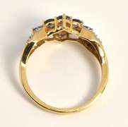 Pretty Modern Iolite Cluster Ring
