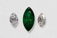 Natural Tsavorite and Diamond Set