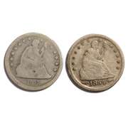 1854 & 1862 Seated Quarters