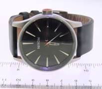 Nixon Never Be Late Day Date Quartz Watch