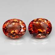 Stunning 11.97ct pair of Imperial Topaz