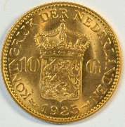Fresh Choice BU 1925 Netherlands 10 Guilden Gold Piece