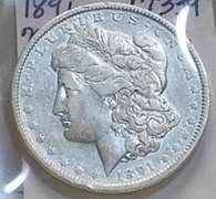 1891 Morgan Dol circ harder date