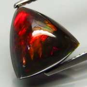 Fiery red flashing 2.87ct Ethiopian Black Opal