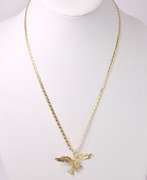 Sensational Eagle Pendant Necklace in 14k Yellow Gold