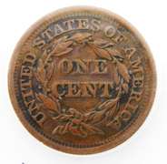 Very Rare 1849 Coronet US Large Cent, EF-45