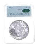MS64 1885 Morgan Silver Dollar - CAC - Graded PCGS