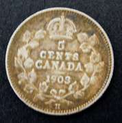 Rare 1903 Canada 5 Cent Coin