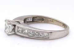 Incredible White Gold Princess Cut Diamond Wedding Set