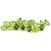 Dazzling 4.97ct untreated apple green Peridot set