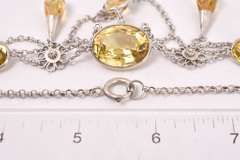 Elegant Chandelier Necklace in Sterling Silver