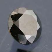 Very fine .35ct smooth cut Black Diamond solitaire