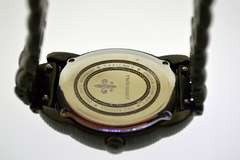 Ladies Judith Ripka Black Spinel Steel Watch