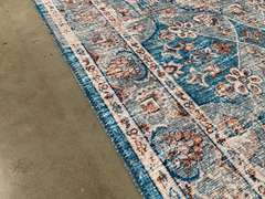 STUNNING VINTAGE REPRO DESIGN RUG 5x8