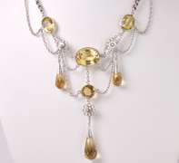 Elegant Chandelier Necklace in Sterling Silver