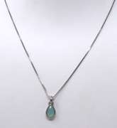 Vintage Italian Sterling Silver Pendant on Chain