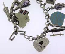 Vintage Sterling Silver Charm Bracelet