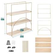 3-Layer Wooden Wall Mounted Storage Shelves